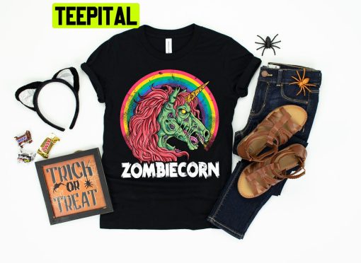 Zombiecorn Zombie Unicorn Halloween Trending Unisex Shirt
