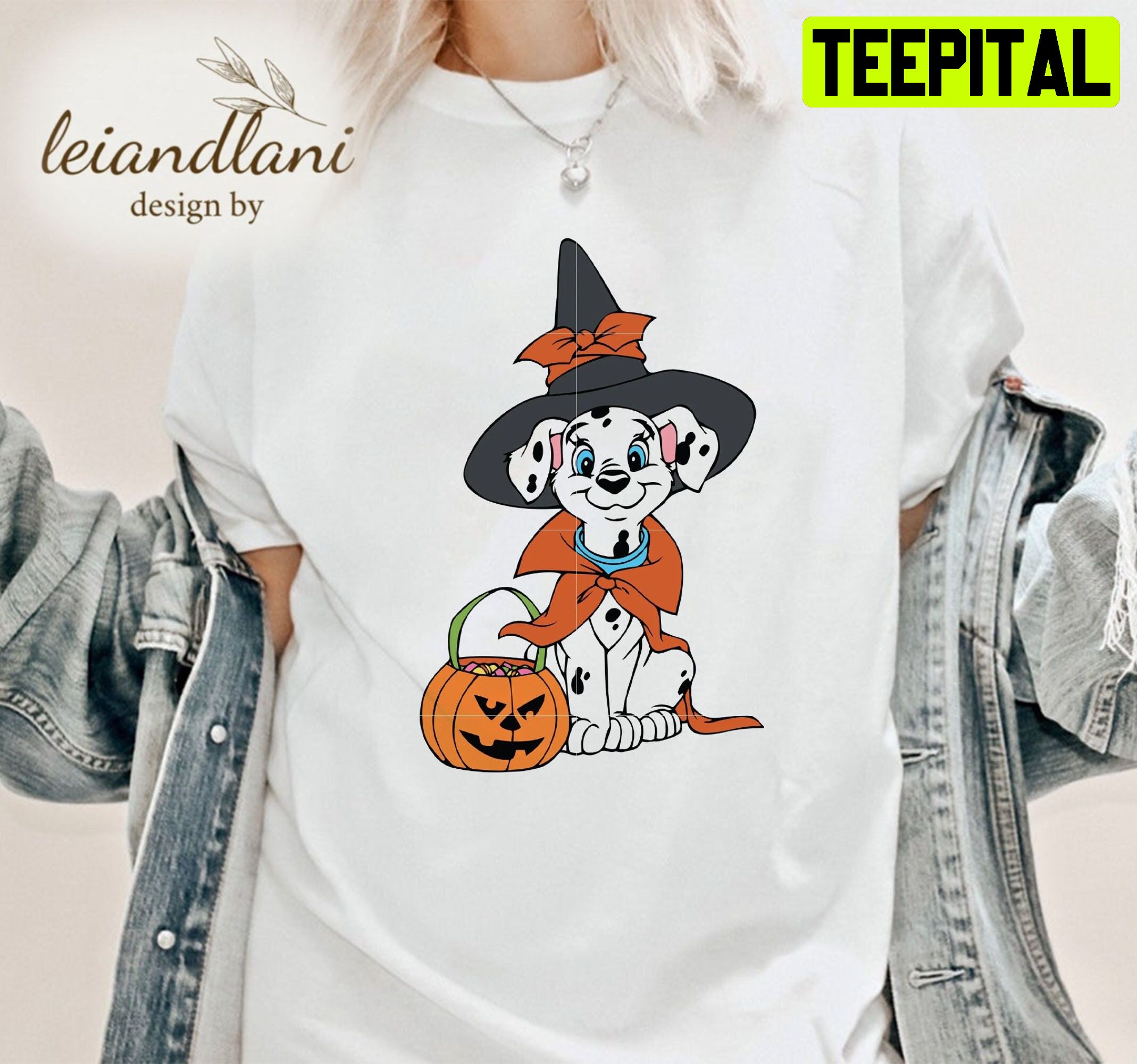 101 Dalmatians Chibi Puppy Halloween Unisesx T-Shirt 101 Dalmatians Chibi Puppy Halloween Unisesx T-Shirt