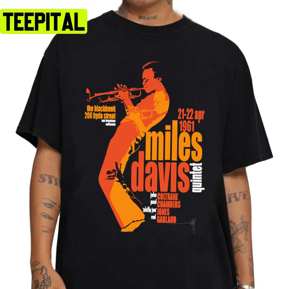1961 Design Miles Davis Live Poster Unisex Sweatshirt 1961 Design Miles Davis Live Poster Unisex Sweatshirt