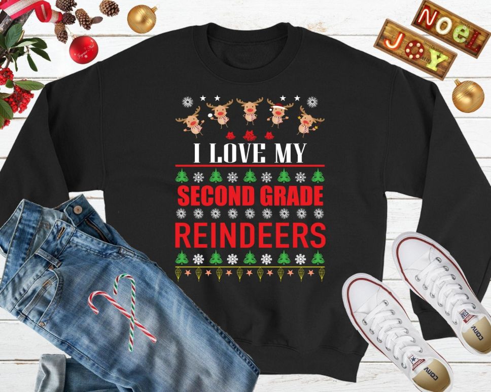 2nd Grade Teacher Christmas Sweater 2nd Grade Teacher Christmas Sweater