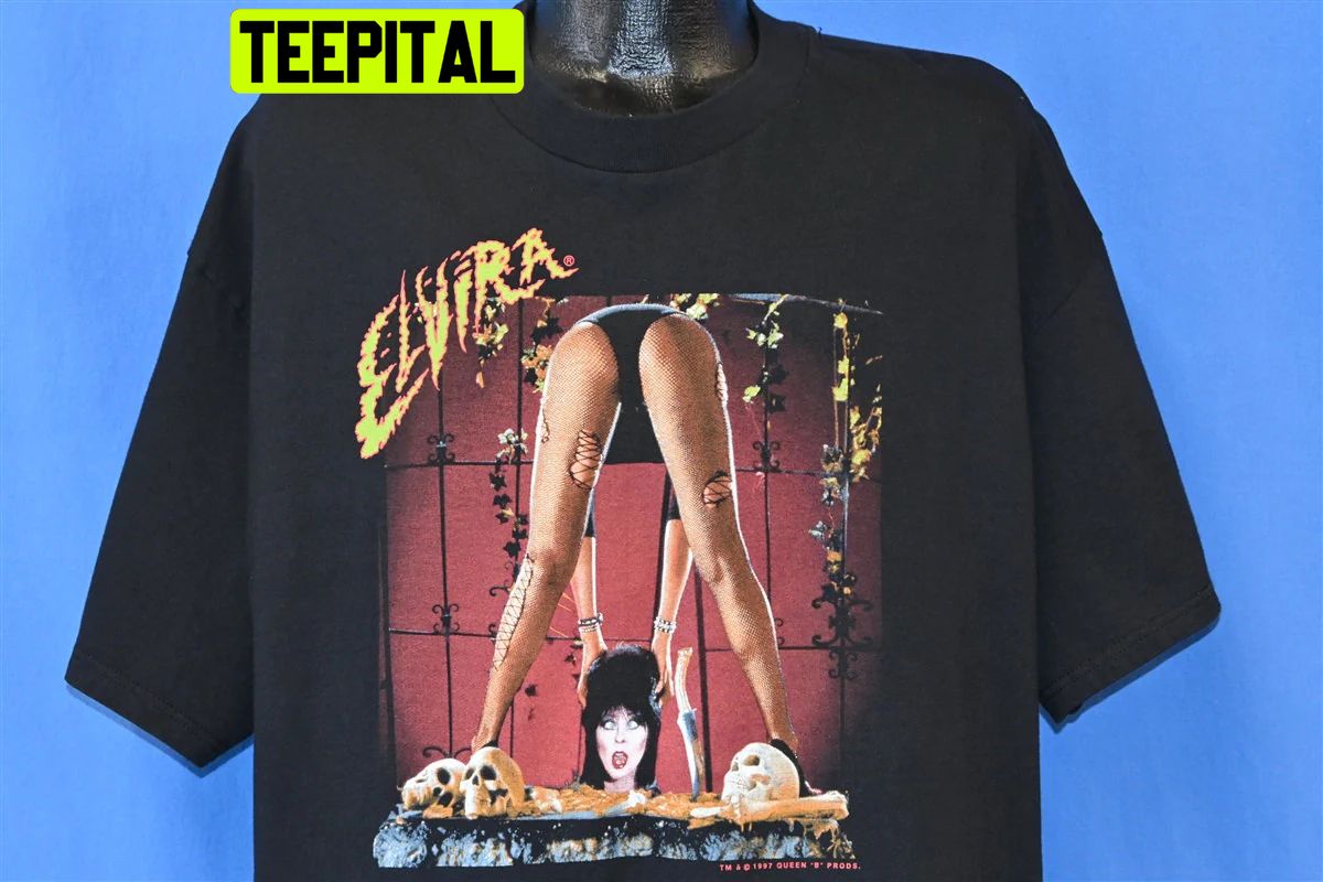 90s Elvira Mistress Of The Dark Horror Host Movie Skull Trending Unisex T-Shirt 90s Elvira Mistress Of The Dark Horror Host Movie Skull Trending Unisex T-Shirt