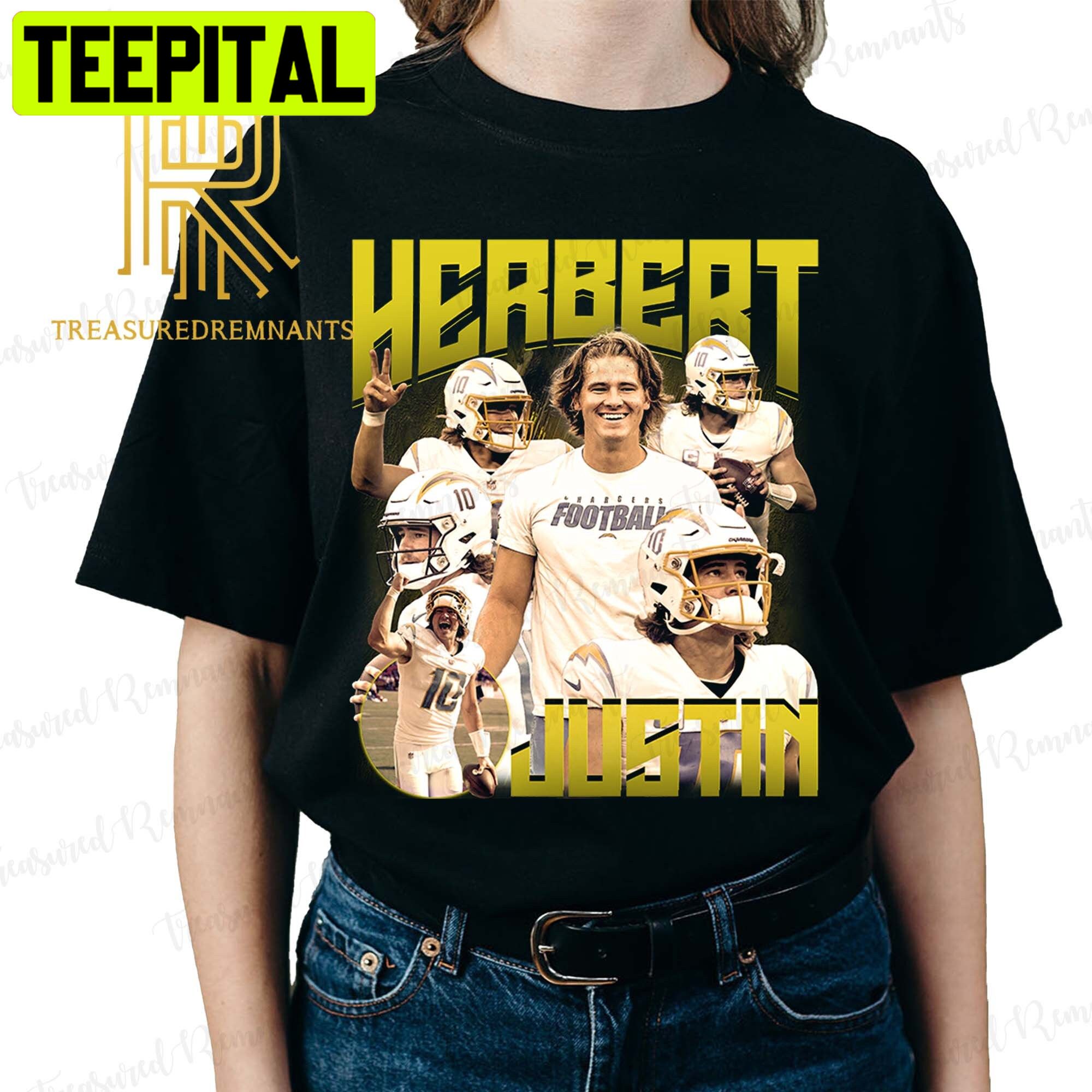 90s Vintage Justin Herbert Los Angeles Chargers American Football Nfl Trending Unisex T-Shirt 90s Vintage Justin Herbert Los Angeles Chargers American Football Nfl Trending Unisex T-Shirt