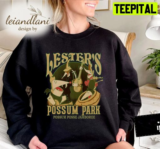 A Goofy Movie Lesters Possum Park Graphic Powerline Disney Sweatshirt