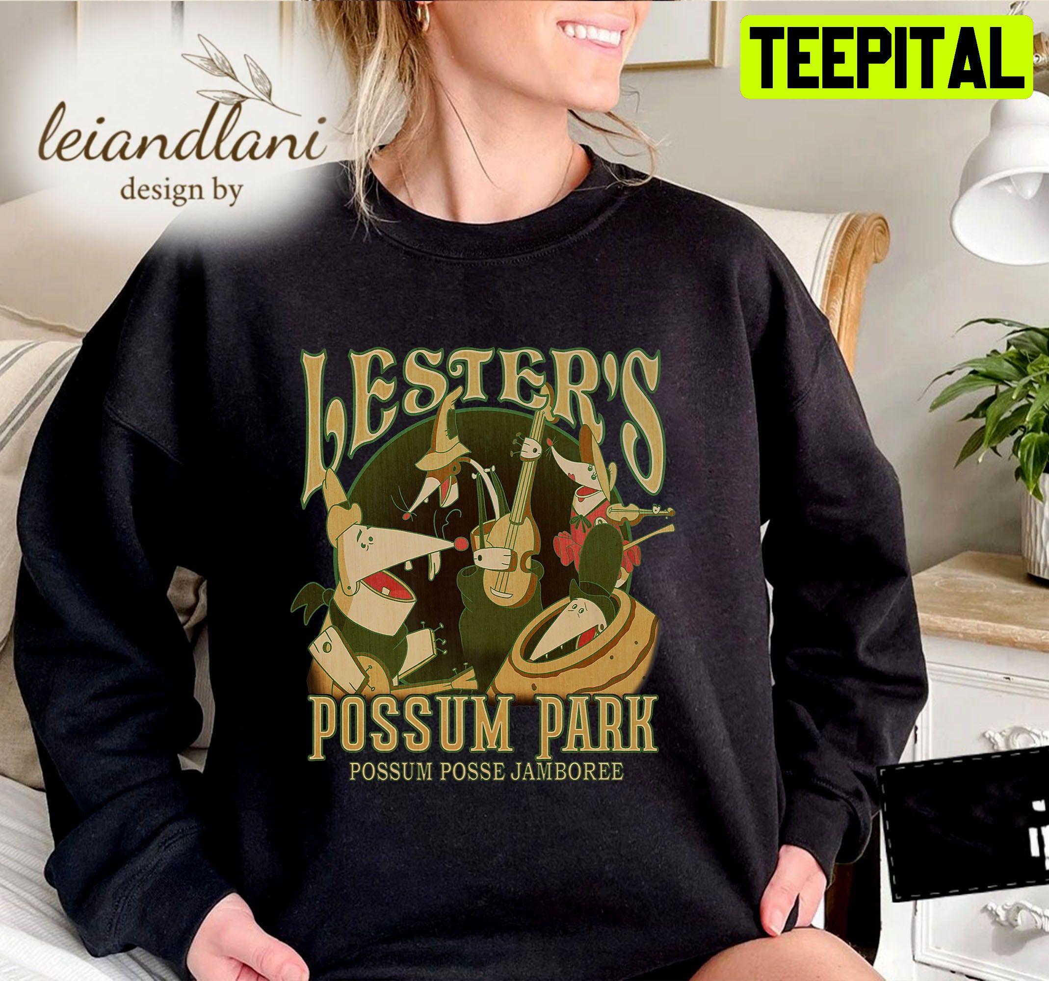 A Goofy Movie Lesters Possum Park Graphic Powerline Disney Sweatshirt A Goofy Movie Lesters Possum Park Graphic Powerline Disney Sweatshirt