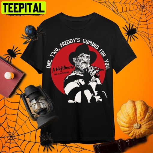 A Nightmare On Elm Street One Two Freddy’s Coming For You Retro Art Unisex T-Shirt