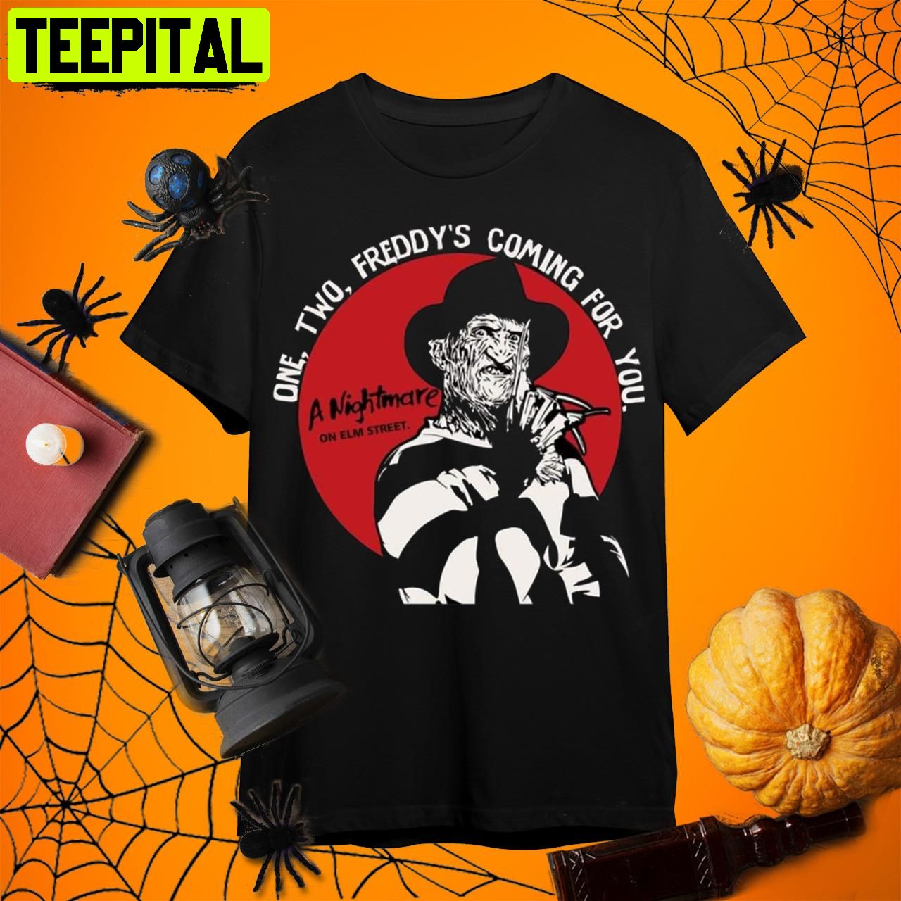 A Nightmare On Elm Street One Two Freddy's Coming For You Retro Art Unisex T-Shirt A Nightmare On Elm Street One Two Freddy's Coming For You Retro Art Unisex T-Shirt