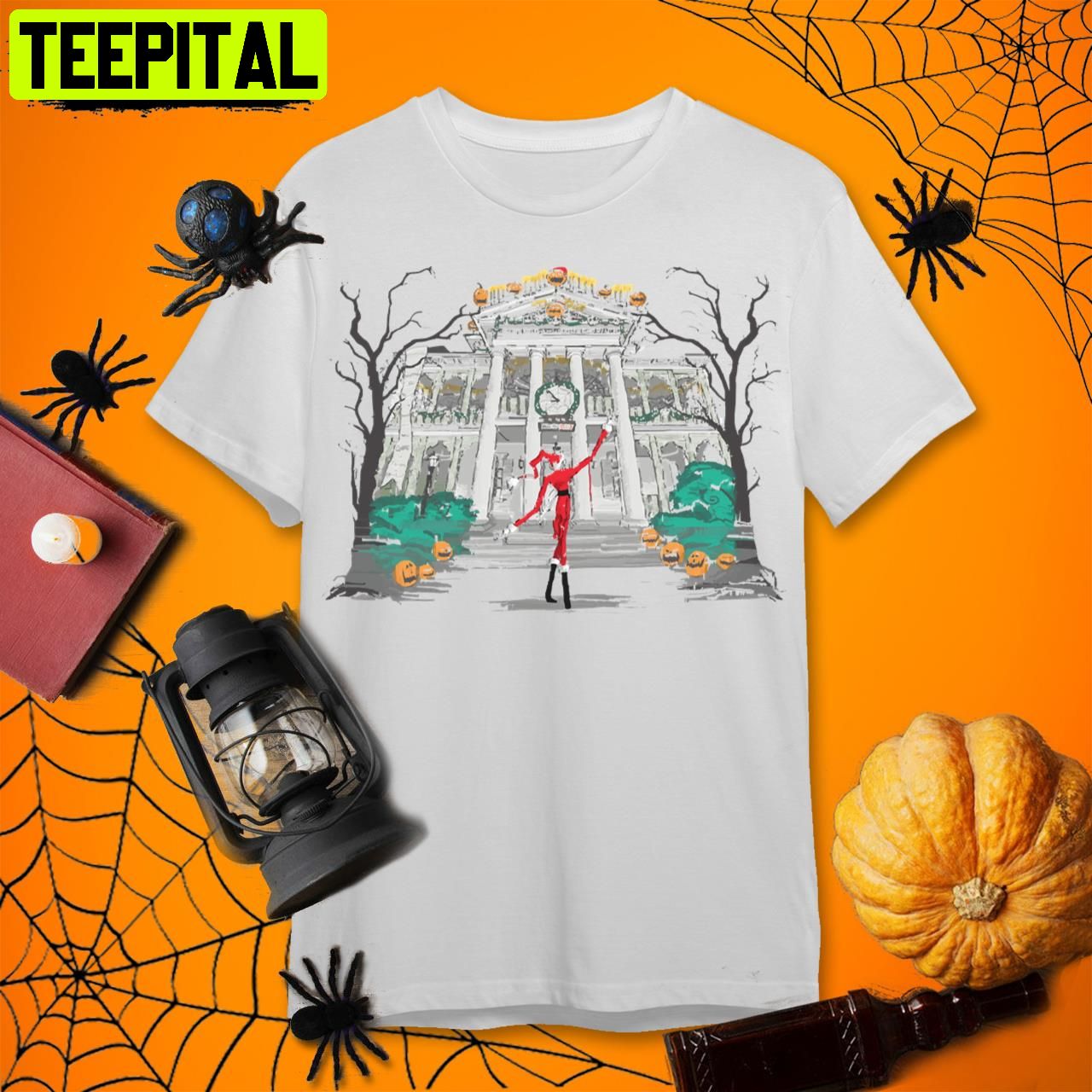 A Visit From Sandy Claws Disneyland Halloween Retro Art Unisex T-Shirt A Visit From Sandy Claws Disneyland Halloween Retro Art Unisex T-Shirt