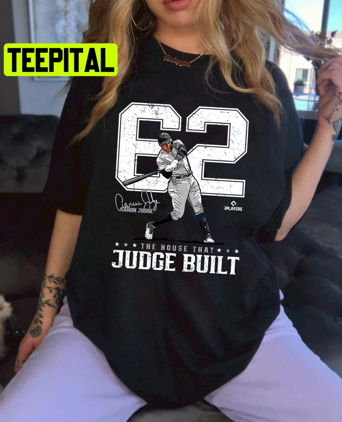 Aaron Judge 62 Home Runs Signature Baseball Trending Unisex T-Shirt Aaron Judge 62 Home Runs Signature Baseball Trending Unisex T-Shirt