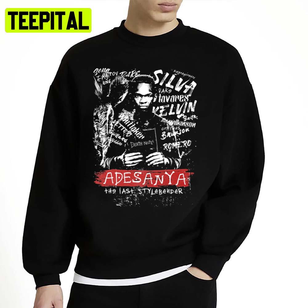 Adesanya Abstract White Design Unisex Sweatshirt Adesanya Abstract White Design Unisex Sweatshirt