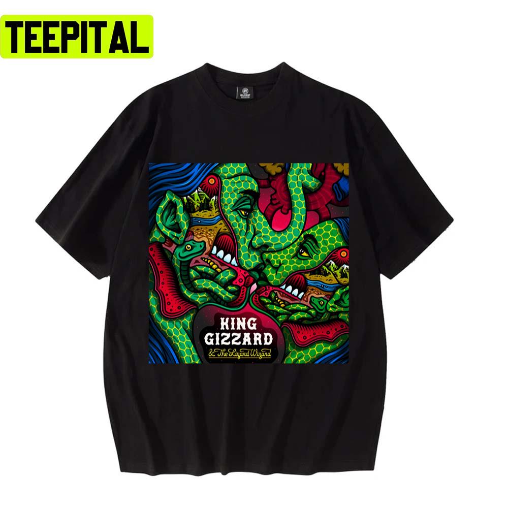 Aesthetic Design Of King Gizzard And The Lizard Wizard Unisex T-Shirt Aesthetic Design Of King Gizzard And The Lizard Wizard Unisex T-Shirt