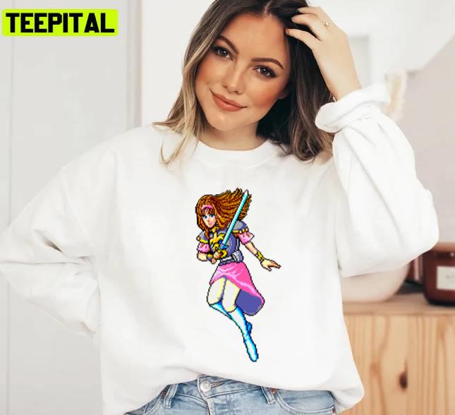 Alis Pixelart Phantasy Star Online Unisex Sweatshirt Alis Pixelart Phantasy Star Online Unisex Sweatshirt