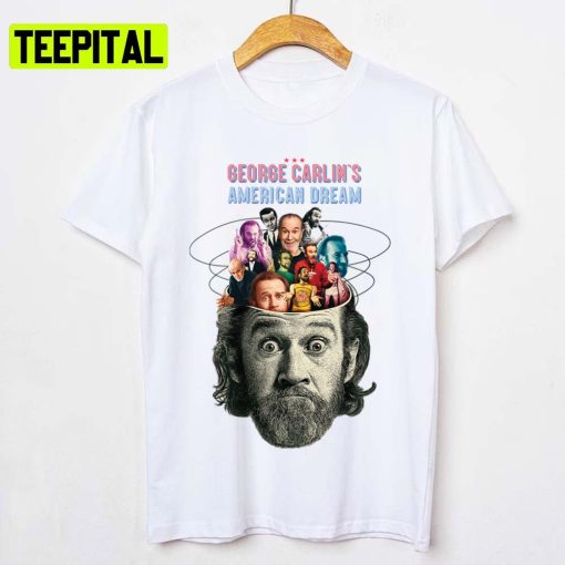 American Dream Minimalis Art Retro George Carlin Unisex T-Shirt