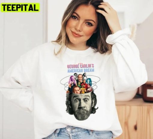 American Dream Minimalis Art Retro George Carlin Unisex T-Shirt