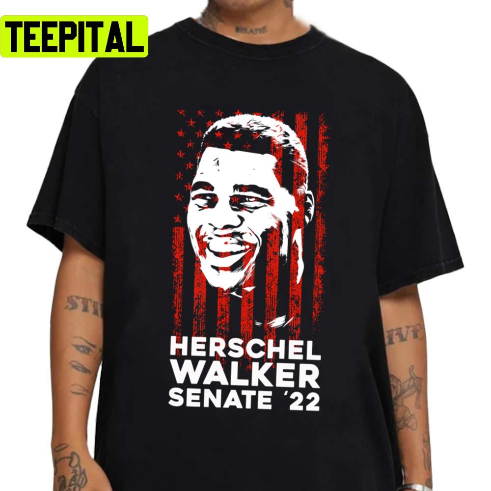 American Flag Art Herschel Walker Senate '22 Unisex Sweatshirt American Flag Art Herschel Walker Senate '22 Unisex Sweatshirt