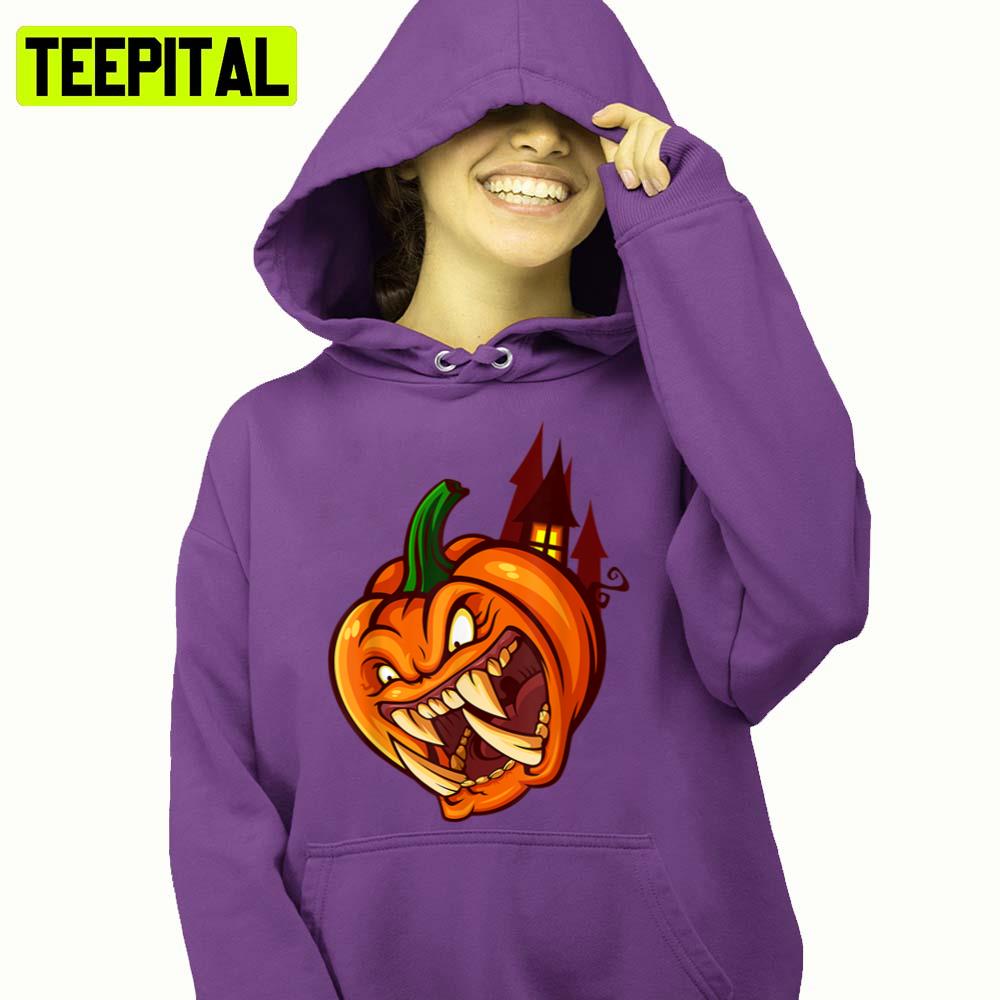 Angry Scary Evil Pumpkin Halloween Hoodie Angry Scary Evil Pumpkin Halloween Hoodie