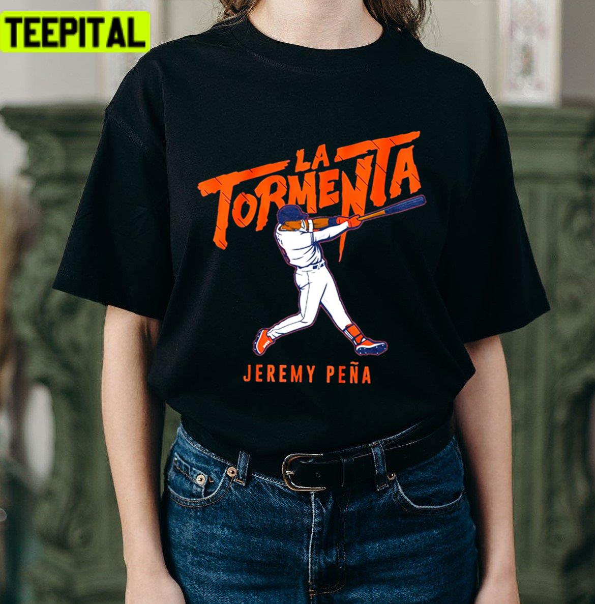 Animated Design Jeremy Peña Houston Astros Unisex T-Shirt Animated Design Jeremy Peña Houston Astros Unisex T-Shirt