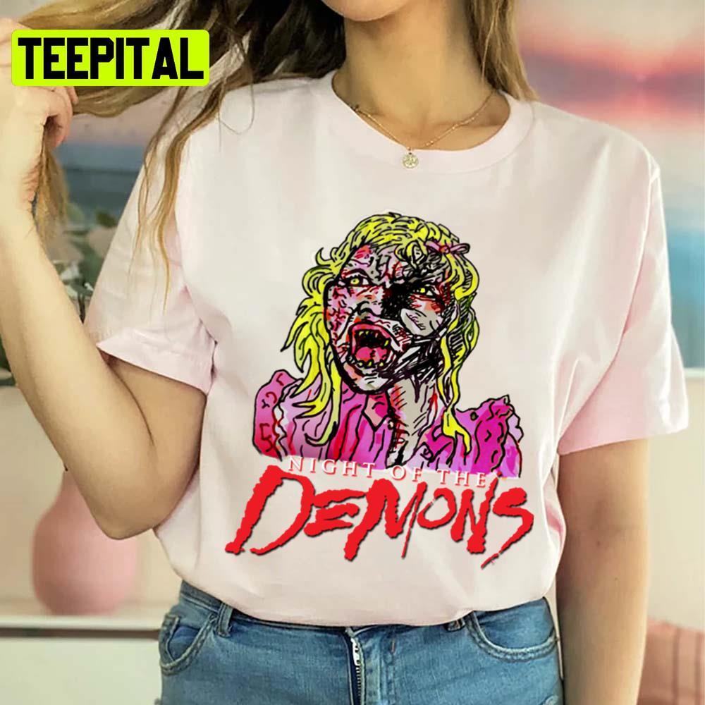 Animated Design Night Of The Demons Unisex Sweatshirt Animated Design Night Of The Demons Unisex Sweatshirt