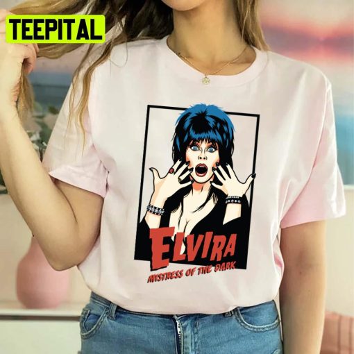 Animated Portrait Elvira Mistress Of The Dark Unisex Sweatshirt