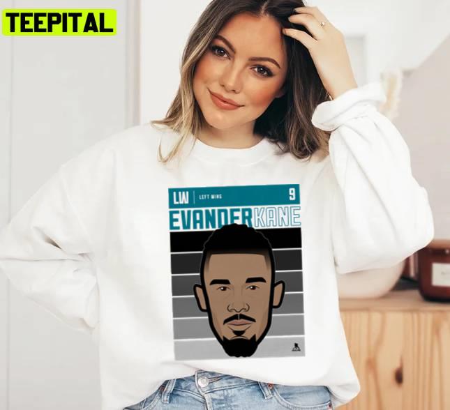 Animated Portrait Ice Hockey Evander Kane Fade Unisex T-Shirt Animated Portrait Ice Hockey Evander Kane Fade Unisex T-Shirt