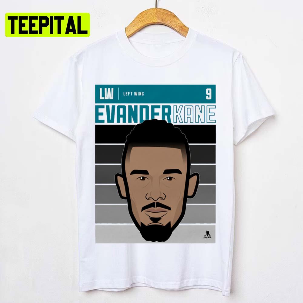 Animated Portrait Ice Hockey Evander Kane Fade Unisex T-Shirt Animated Portrait Ice Hockey Evander Kane Fade Unisex T-Shirt