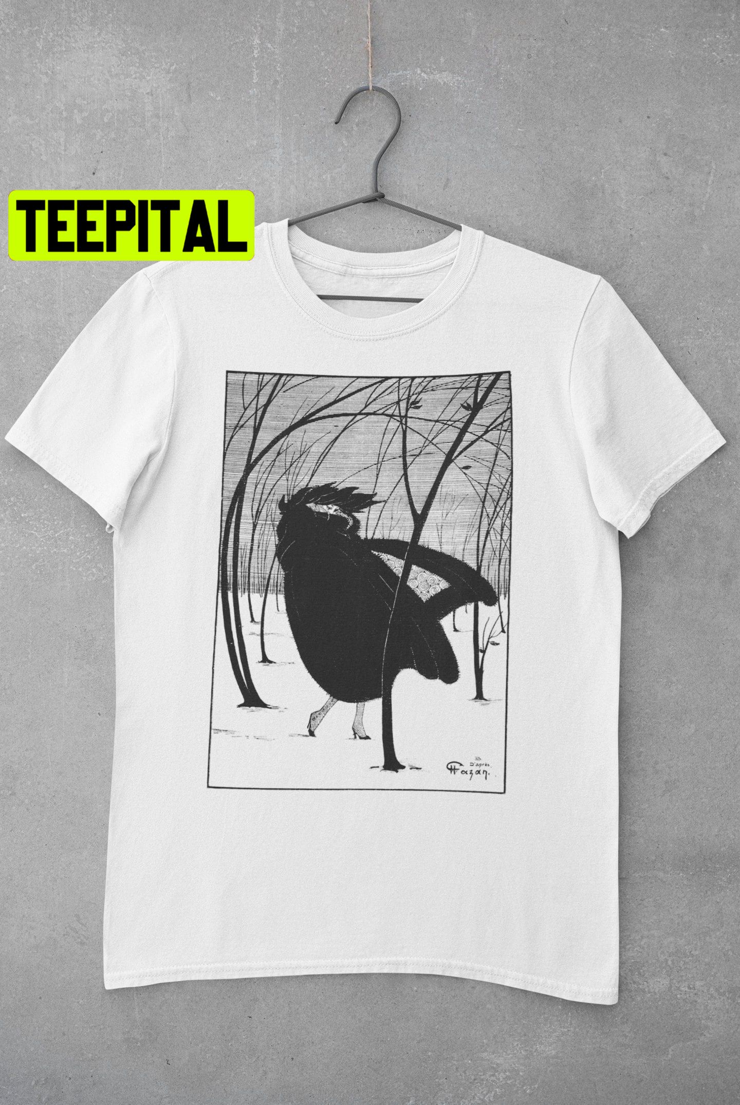 Art-Deco Graphic T-Shirt 'winter Lady' Trending Unisex T-Shirt Art-Deco Graphic T-Shirt 'winter Lady' Trending Unisex T-Shirt