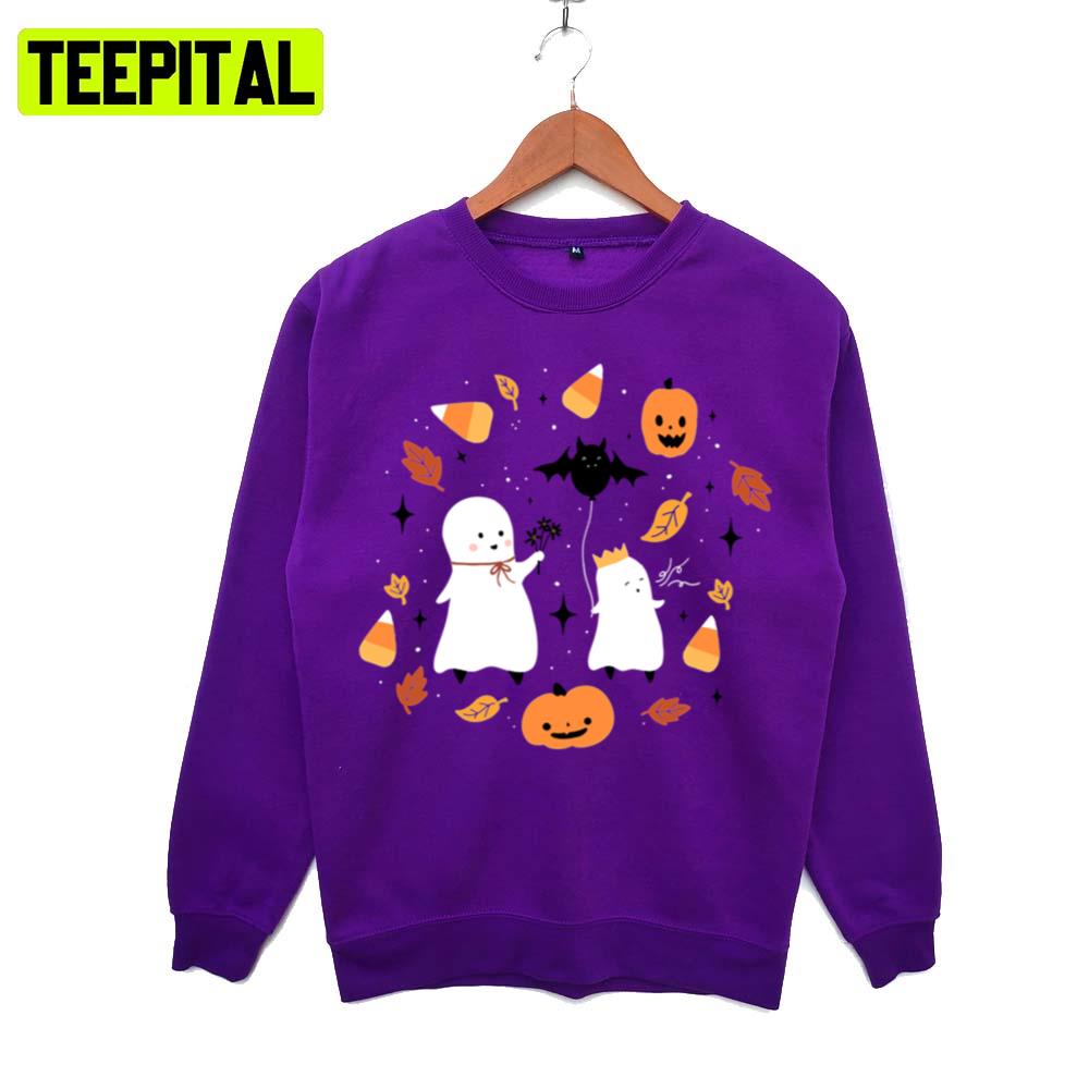 Autumn Ghosties Cute Design Fall Icons Hoodie Autumn Ghosties Cute Design Fall Icons Hoodie