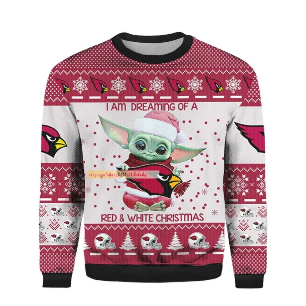 Baby Yoda Arizona Cardinals Ugly Christmas Sweater Baby Yoda Arizona Cardinals Ugly Christmas Sweater