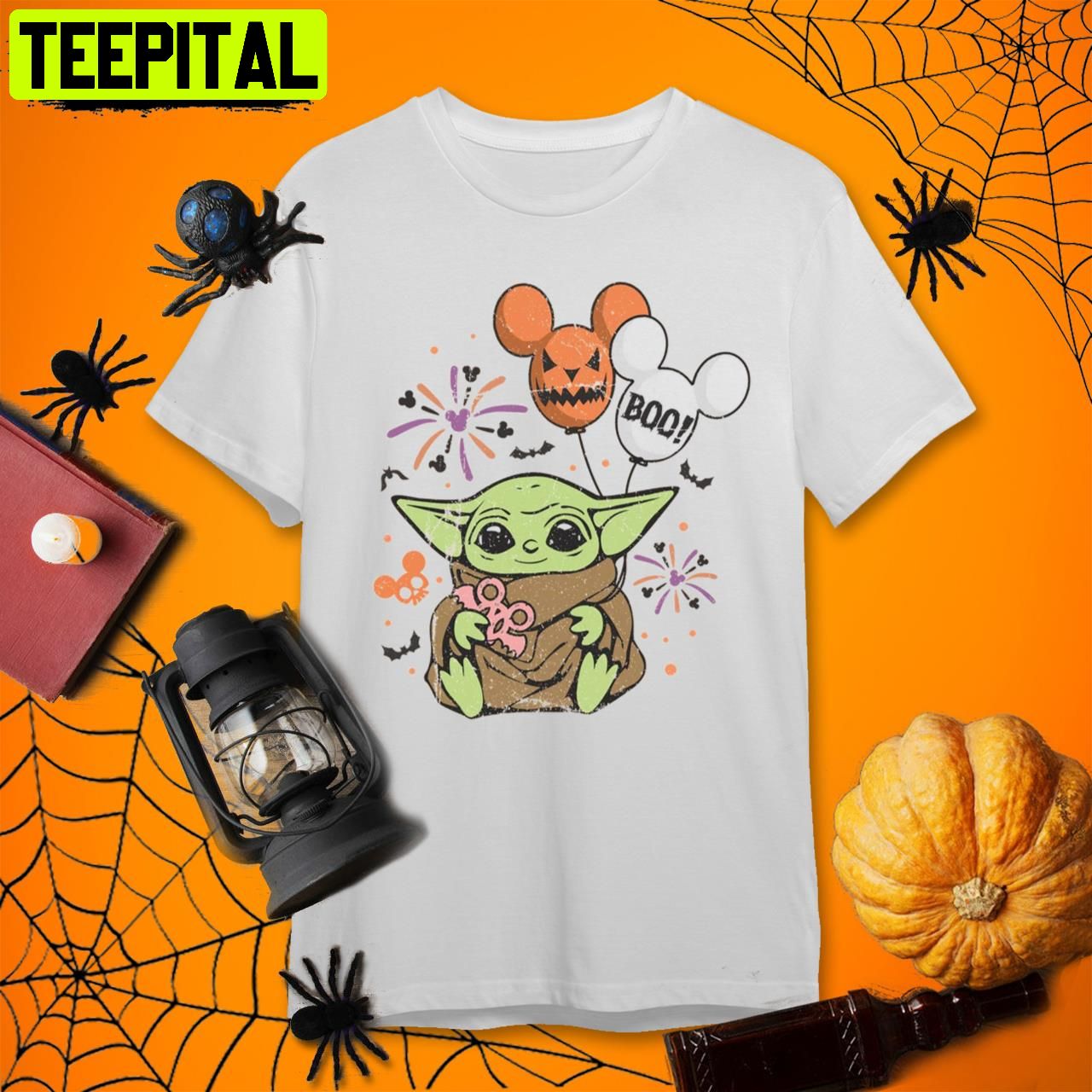 Baby Yoda Star Wars Halloween Trick Or Treat Halloween Party 2022 Retro Art Unisex T-Shirt Baby Yoda Star Wars Halloween Trick Or Treat Halloween Party 2022 Retro Art Unisex T-Shirt