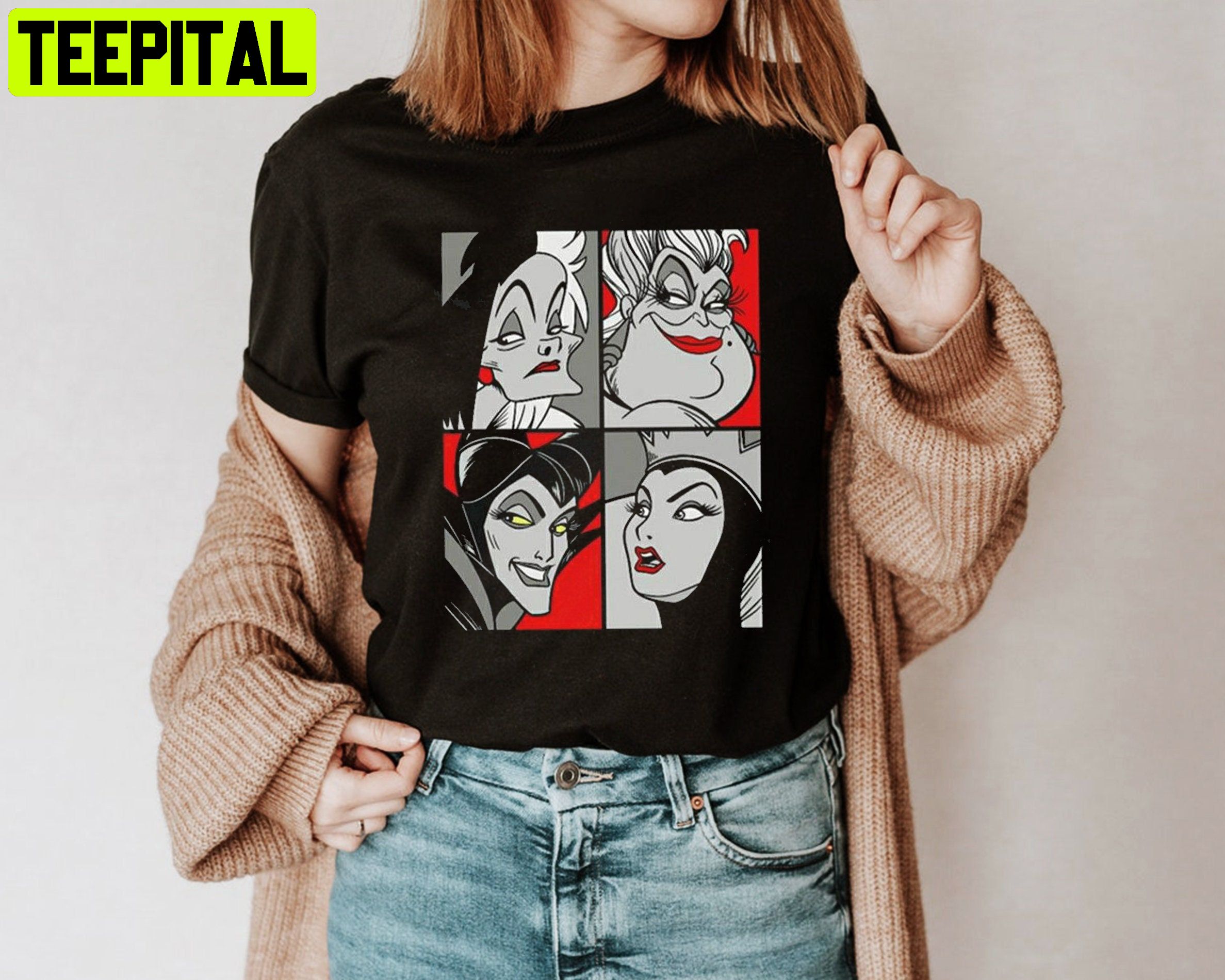 Bad Wicked Villain Villain Villain Wicked Disney Unisesx T-Shirt Bad Wicked Villain Villain Villain Wicked Disney Unisesx T-Shirt