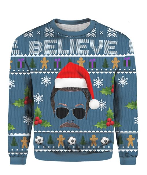 Believe Team Ted Lasso Ugly Christmas 3D Sweater