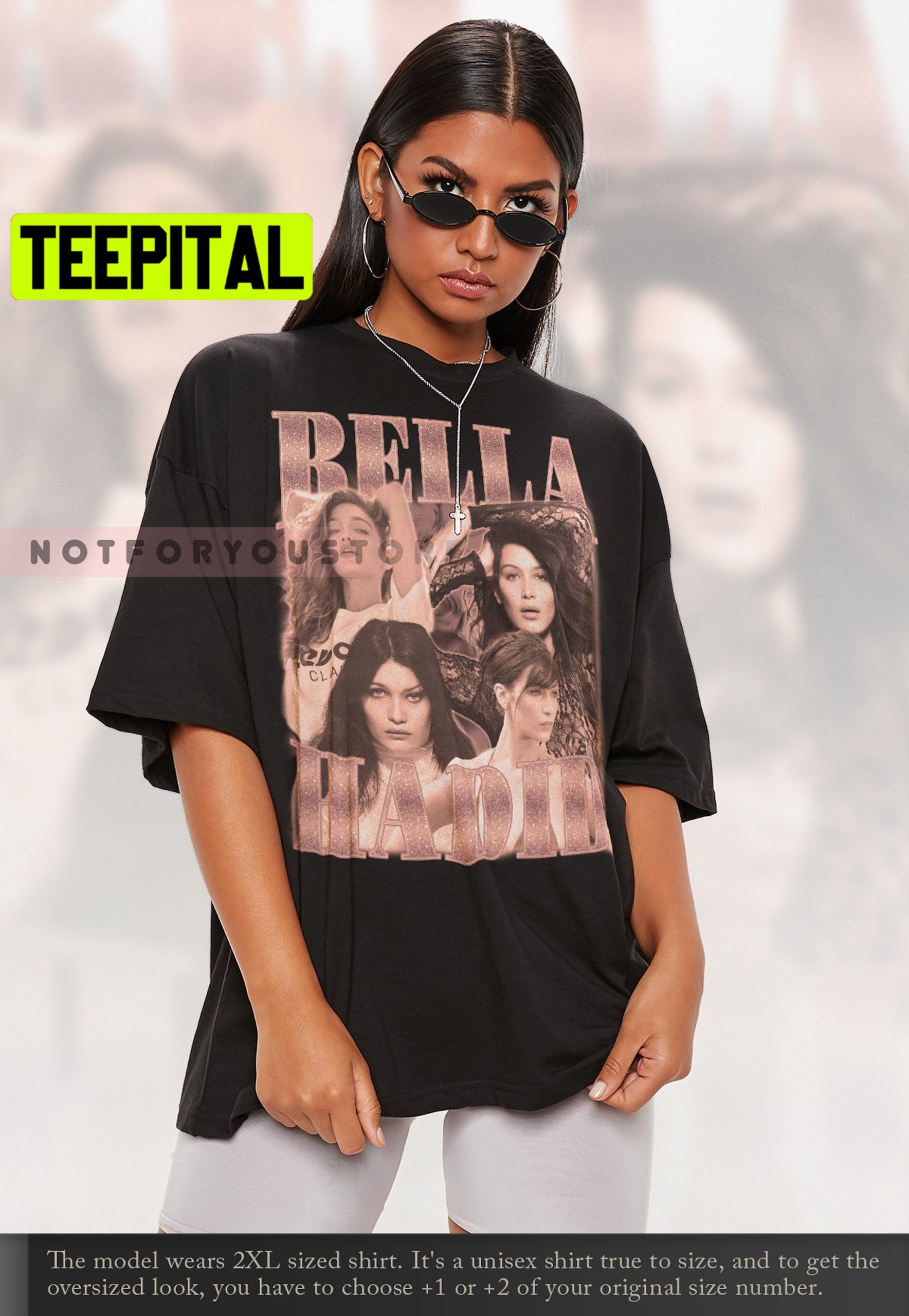 Bella Hadid Homage Trending Unisex T-Shirt Bella Hadid Homage Trending Unisex T-Shirt