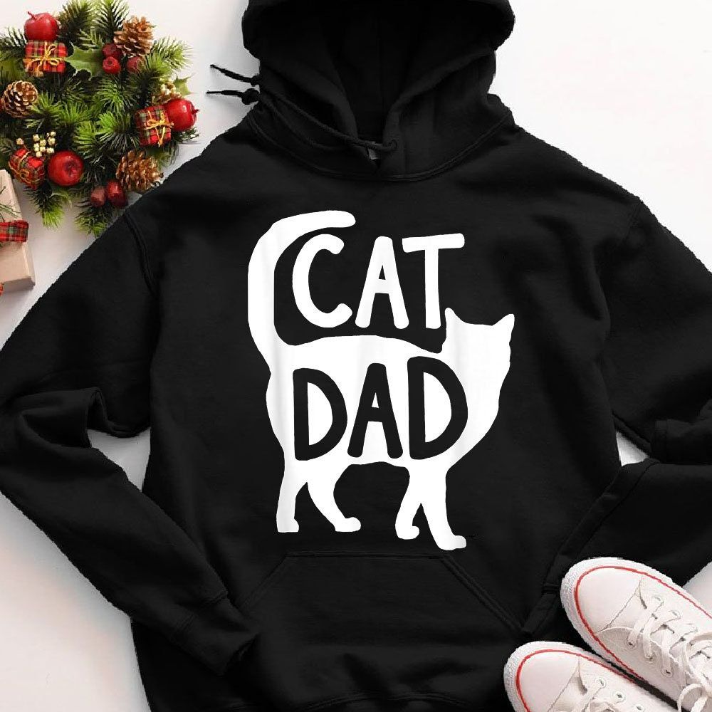 Best Cat Dad Fathers Day Men Kitty Daddy Papa Christmas Gift Hoodie Best Cat Dad Fathers Day Men Kitty Daddy Papa Christmas Gift Hoodie