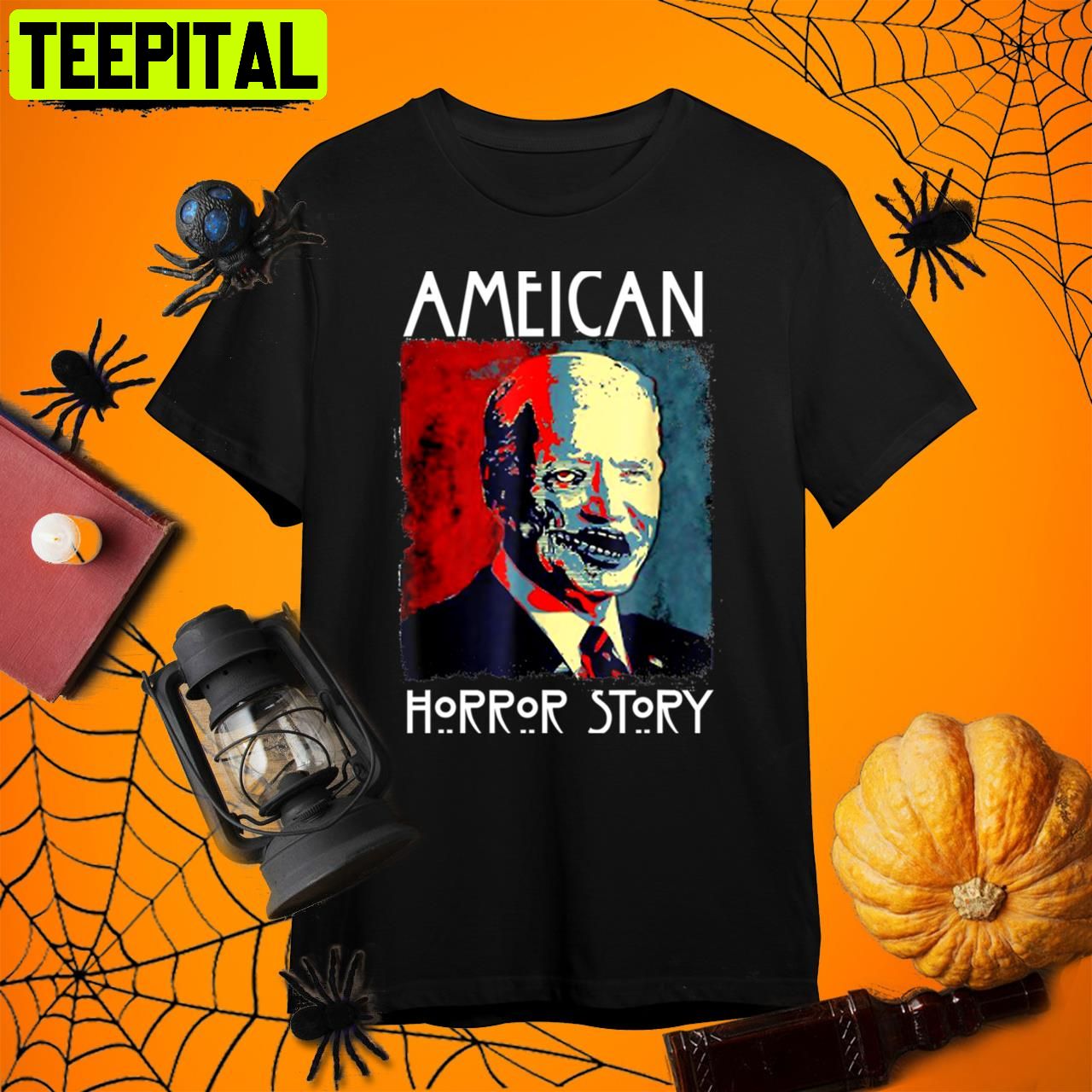 Biden Horror American Zombie Story Halloween Retro Art Unisex T-Shirt Biden Horror American Zombie Story Halloween Retro Art Unisex T-Shirt