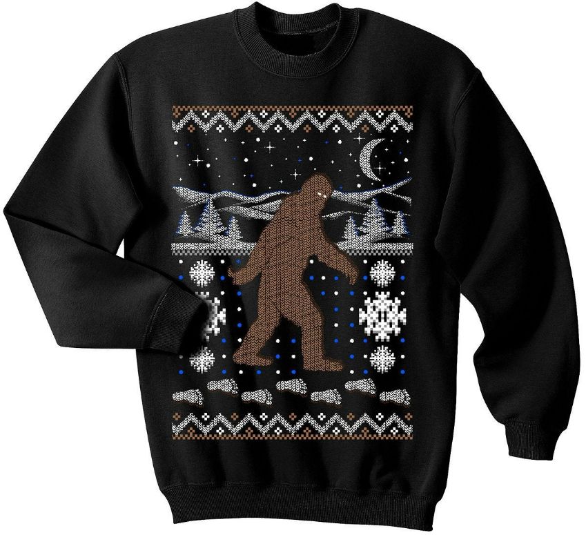 Bigfoot Ugly Christmas Sweater Bigfoot Ugly Christmas Sweater