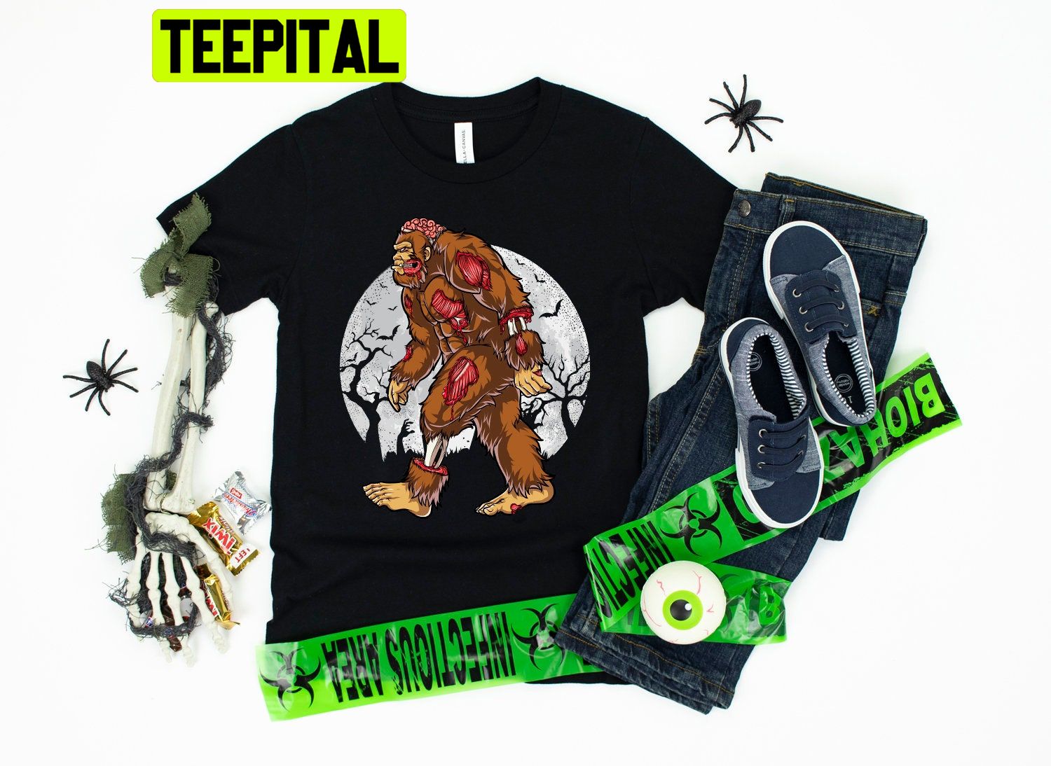 Bigfoot Zombie Halloween Trending Unisex Shirt Bigfoot Zombie Halloween Trending Unisex Shirt