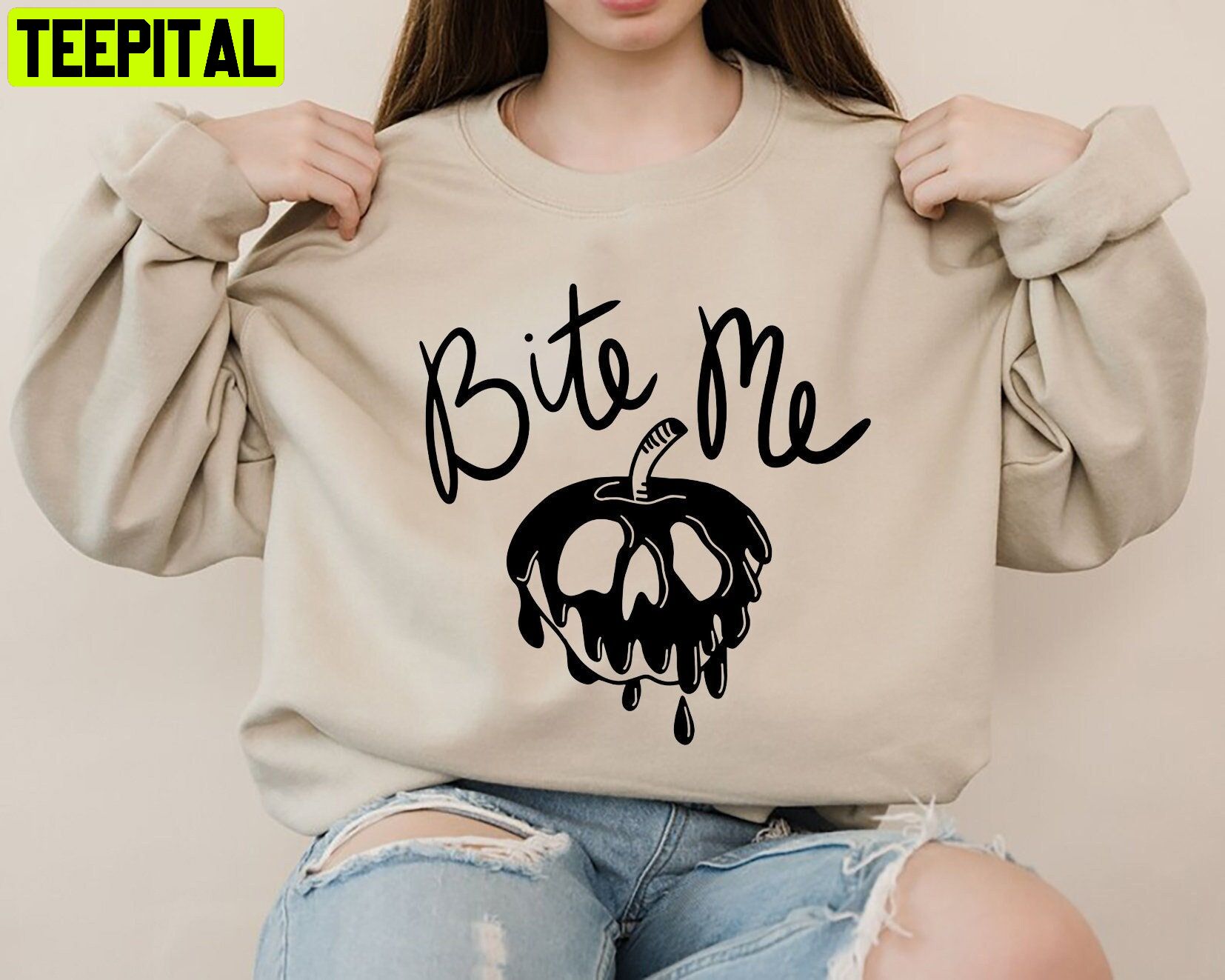 Bite Me Evil Witch Witch Villain Villain Sweatshirt Bite Me Evil Witch Witch Villain Villain Sweatshirt