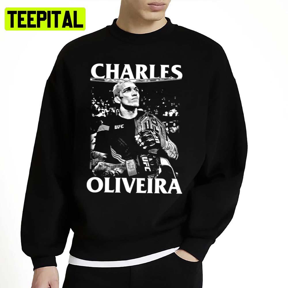 Black And White Design Charles Oliveira Ufc Fighter Unisex Sweatshirt Black And White Design Charles Oliveira Ufc Fighter Unisex Sweatshirt