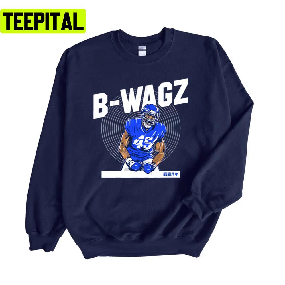 Blue And White Design Bobby Wagner Unisex Sweatshirt Blue And White Design Bobby Wagner Unisex Sweatshirt