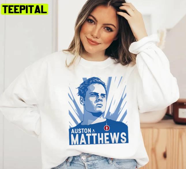 Blue Portrait Auston Matthews Legend Unisex T-Shirt Blue Portrait Auston Matthews Legend Unisex T-Shirt