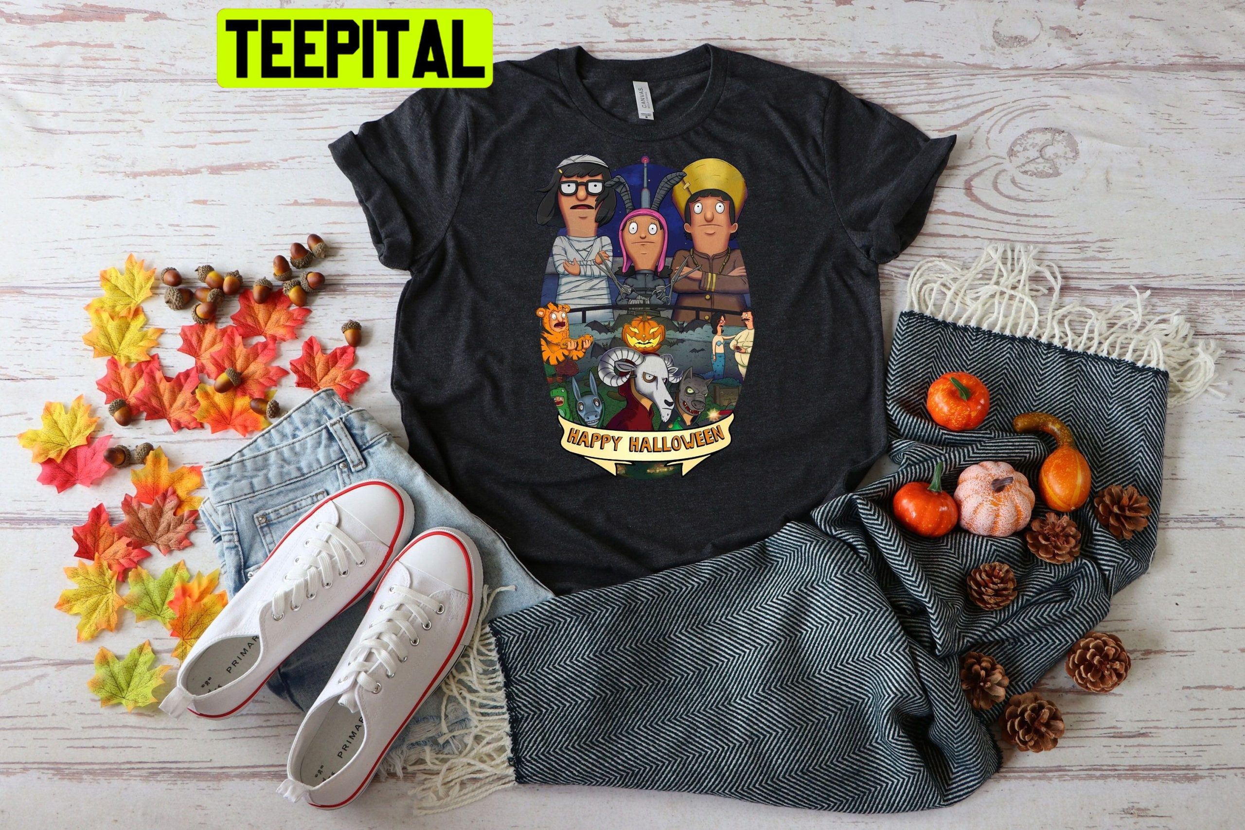 Bob's Burgers Family Halloween Trending Unisex Shirt Bob's Burgers Family Halloween Trending Unisex Shirt