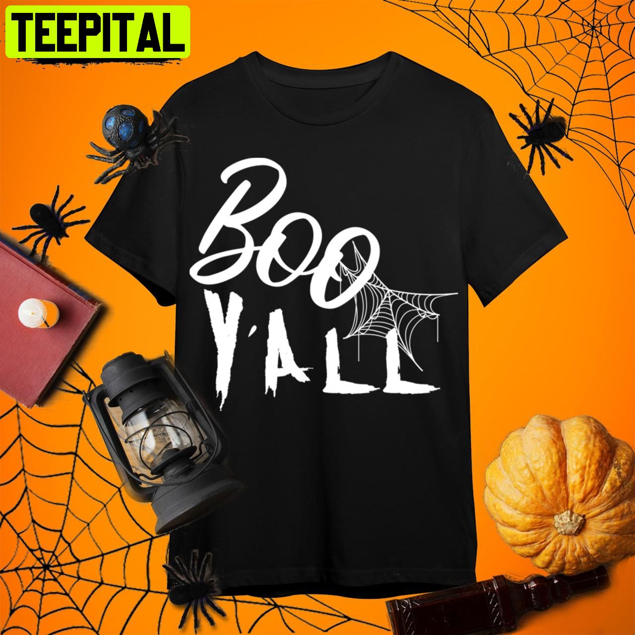 Boo Yall Fabulous Halloween Horror Nights Retro Art Unisex T-Shirt Boo Yall Fabulous Halloween Horror Nights Retro Art Unisex T-Shirt