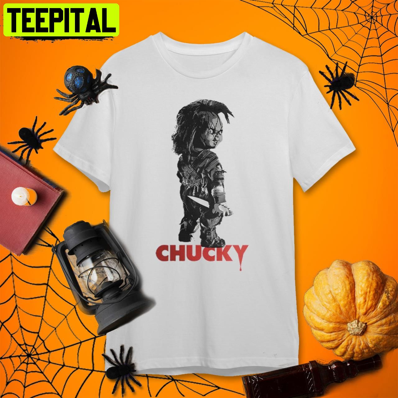 Bride Of Chucky Crew Chucky Retro Art Unisex T-Shirt Bride Of Chucky Crew Chucky Retro Art Unisex T-Shirt