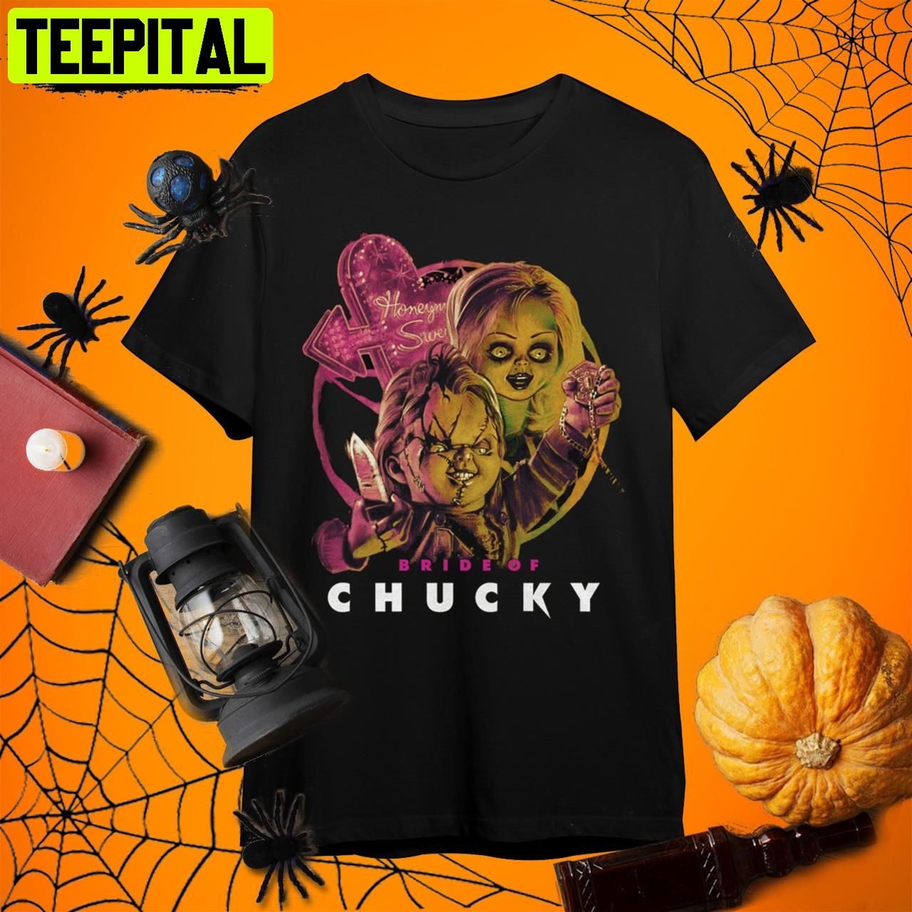 Bride Of Chucky Horror Movie Child's Play Retro Art Unisex T-Shirt Bride Of Chucky Horror Movie Child's Play Retro Art Unisex T-Shirt