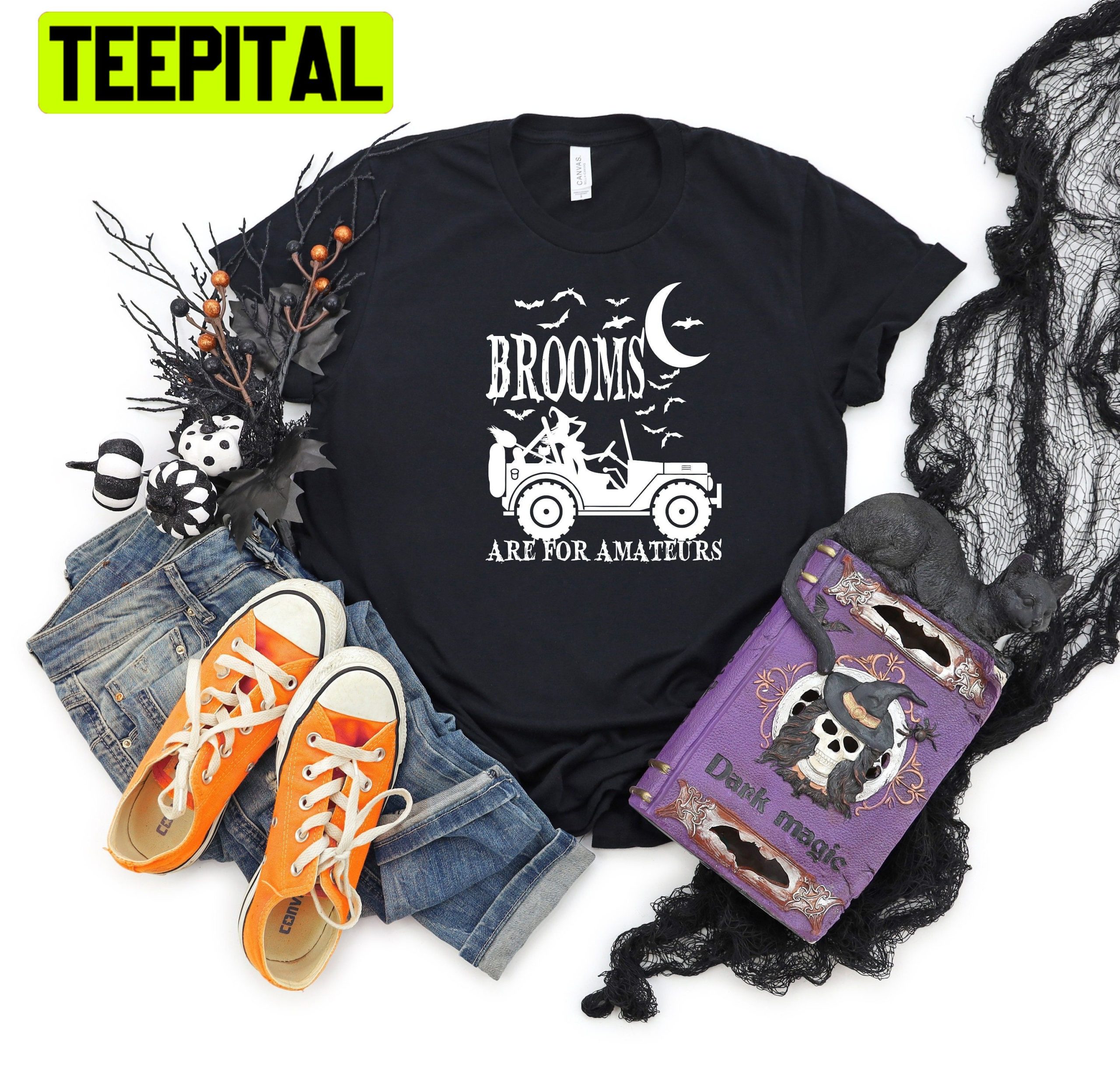 Brooms Are For Amateurs Halloween Trending Unisex Shirt Brooms Are For Amateurs Halloween Trending Unisex Shirt