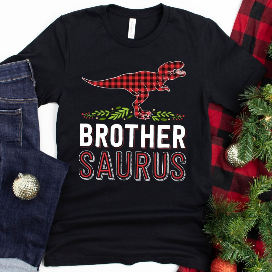 Brother Saurus Christmas T-Shirt Brother Saurus Christmas T-Shirt
