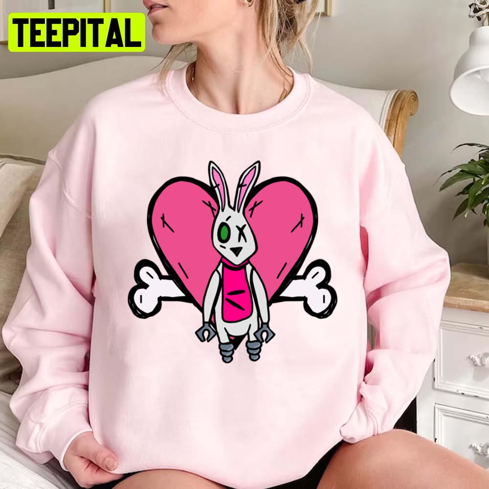 Bunny Love Scary Design Tiny Tina Borderlands Unisex Sweatshirt Bunny Love Scary Design Tiny Tina Borderlands Unisex Sweatshirt
