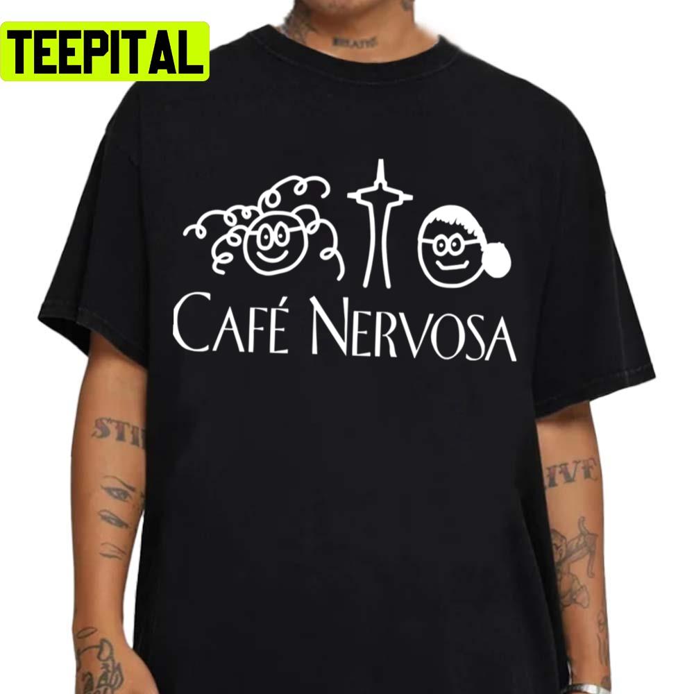 Cafe Nervosa Vintage Retro Logo Unisex Sweatshirt Cafe Nervosa Vintage Retro Logo Unisex Sweatshirt