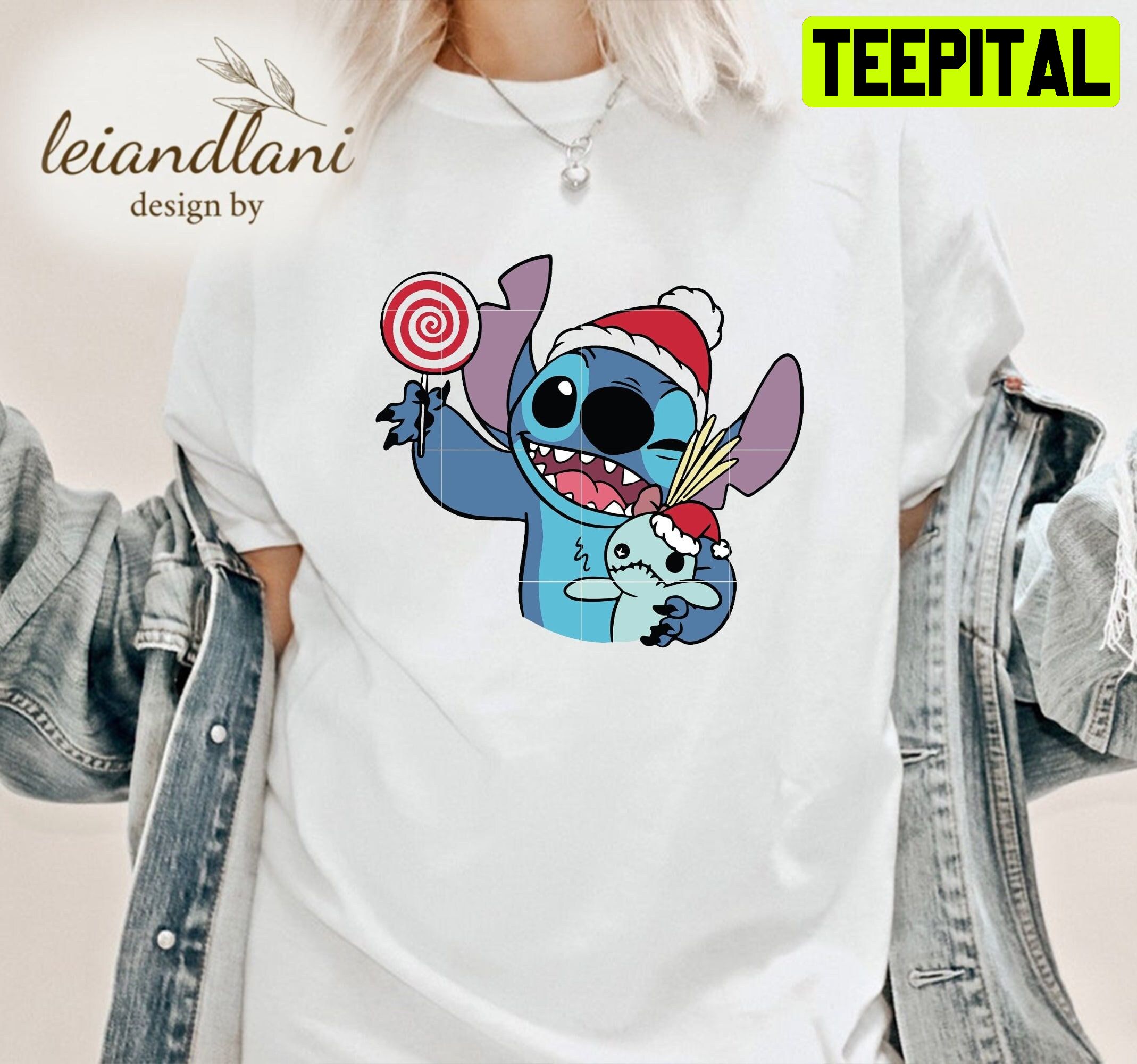 Candy Christmas Tree Santa Hat Present Christmas Holiday Stitch Christmas Unisesx T-Shirt Candy Christmas Tree Santa Hat Present Christmas Holiday Stitch Christmas Unisesx T-Shirt