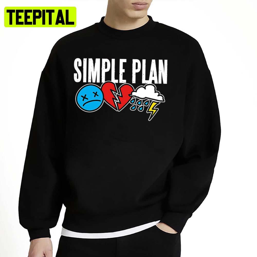 Cartoon Icons Simple Plan Unisex Sweatshirt Cartoon Icons Simple Plan Unisex Sweatshirt