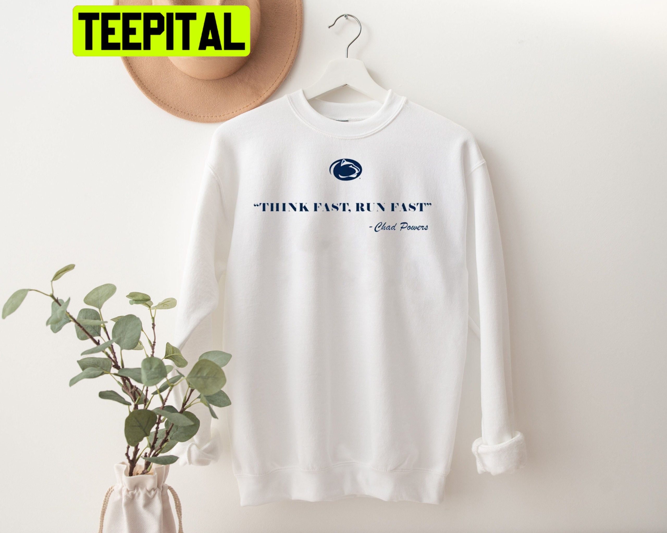 Chad Powers Think Fast Run Fast Trending Unisex Sweatshirt Chad Powers Think Fast Run Fast Trending Unisex Sweatshirt